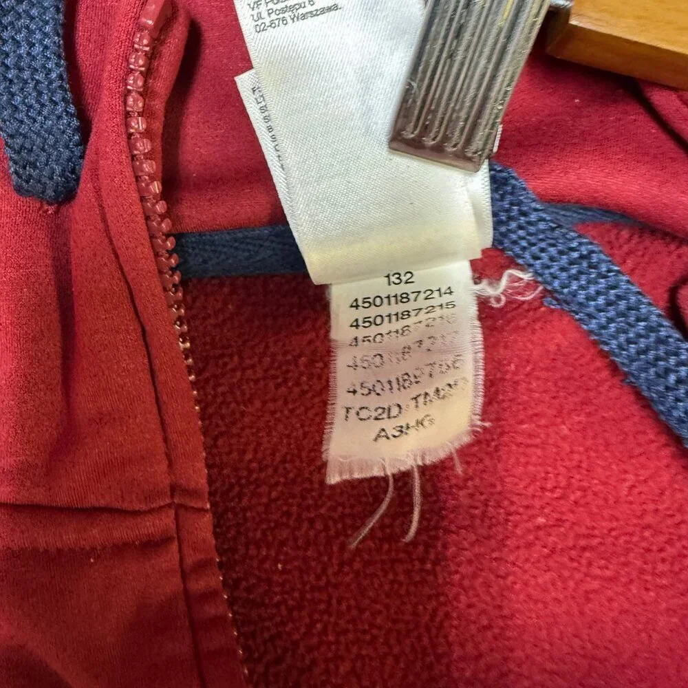 The North Face‎ Colorblock Full-Zip Hoodie – Red/Gray – Men’s XL – EUC